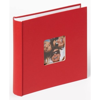 walther design Fotoalbum rot 200 Fotos 13 x 18 cm Memo-Einsteckalbum mit Cover-Ausstanzung, Fun ME-116-R