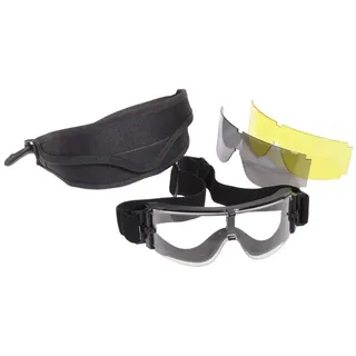 Airsoft Schutzbrille Mit Schwarzem Bildschirm 3 Gläser 800 - One Size