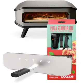 cozze 17" Pizza-Gas-Ofen schwarz inkl. Pizzastein 42 x 42cm