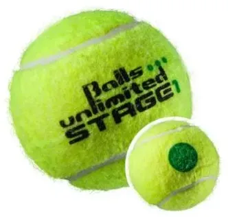 Balls Unlimited Stage 1 60er im Polybeutel gelb/gelb