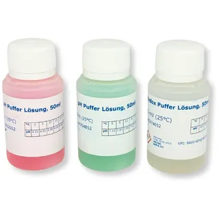 SET Pufferlösung / Eichlösung pH 4.0, 7.0 & 475 mV Redox