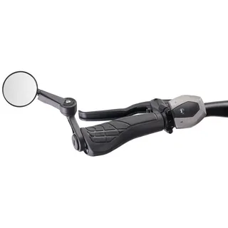 Krampe KF Mini Typ B | kleiner einklappbarer Fahrradspiegel | links und rechts montierbar | für alle Arten von Fahrrädern schwarz
