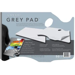Gray Pad Disposable Palette Hand Held-