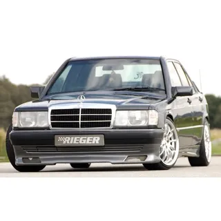 Rieger Spoilerlippe für Mercedes 190 W201 ohne 16V ab 1988 Y 00025047 schwarz matt L