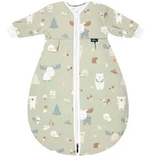 Alvi Kugelschlafsack Baby Mäxchen-Thermo mit Arm - Baby Forest, 110
