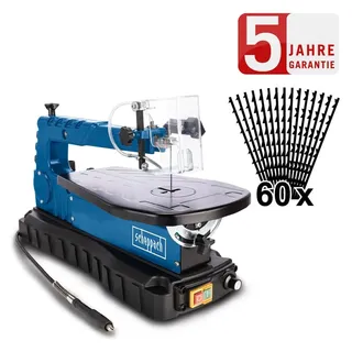 SCHEPPACH Dekupiersäge DECO FLEX SL 405mm Schnitttiefe flex.Welle 60 Sägeblätter