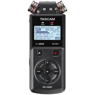Tascam DR-05XP - Portabler 2 Kanal Recorder mit 32-Bit-Float-Auflösung und USB-Interface
