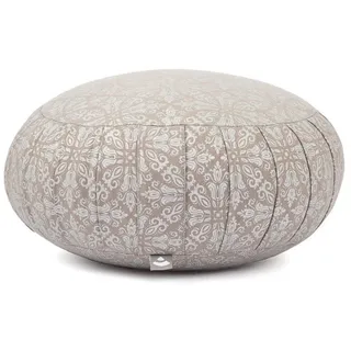 Bodhi Maharaja Collection: Meditationskissen ZAFU, 38 x 20 cm Raja, taupe/silber grau No Size