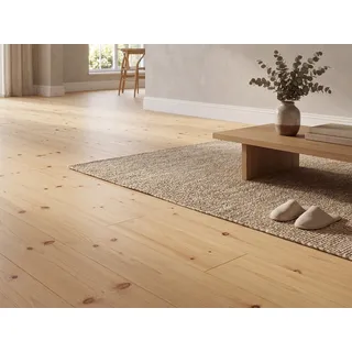 Fichte Massivholzdielen, 27x144 mm, Rustikal, rundum Nut & Feder, mit Microfase Deckbreite 132 mm