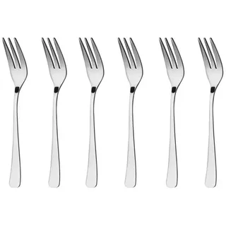 Gräwe GRÄWE® 6 x Kuchengabel Edelstahl, Serie Würzburg