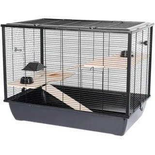 INTER-ZOO Käfig aus Holz, Metall, Kunststoff, 27 x 58 x 48 cm, Marke: INTER-ZOO - EAN: 5907600701274