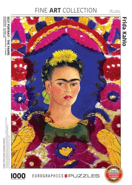 Eurographics 6000-5425 - Selbstbildnis - der Rahmen von Frida Kahlo , Puzzle, 1.000 Teile