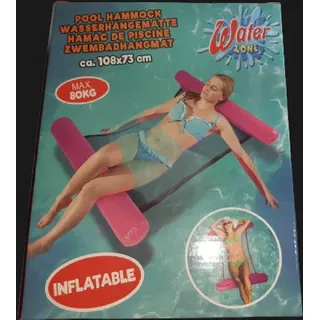 Wasserhängematte * Aufblasbar * Wasserliege * Wassermattte * Pink *