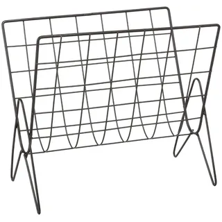 ATMOSPHERA CREATEUR D'INTERIEUR Atmosphera - Zeitschriftenständer "Life" - Metall - schwarz - 35-5x31-5 cm. - Schwarz