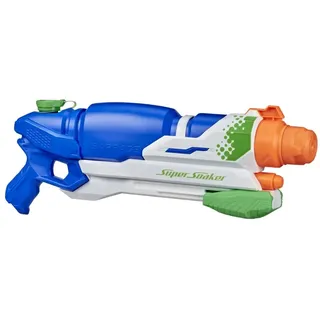 Hasbro Super Soaker Barrage Wasserpistole drei Spritzmodi bis zu 11,5 Meter Reichweite riesiger 2,4L Wassertank einfaches Auffüllen