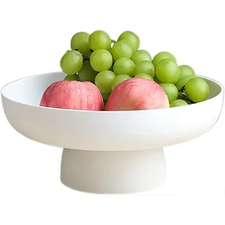 Obstschalenhalter, rund, Obstschale, Dessertständer, Fußschale, WC-Schüssel, dekorativ, Gemüsekorb, Salat, Servierschale, Snacks, Tablett mit Boden (#4)