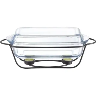 Dajar Speisewärmer mit Glaseinsatz Saule 3,9 L AMBITION - Schwarz/Transparent