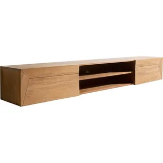 DeLife Lowboard Kayu 200 cm Akazie Natur 2 Türen schwebend