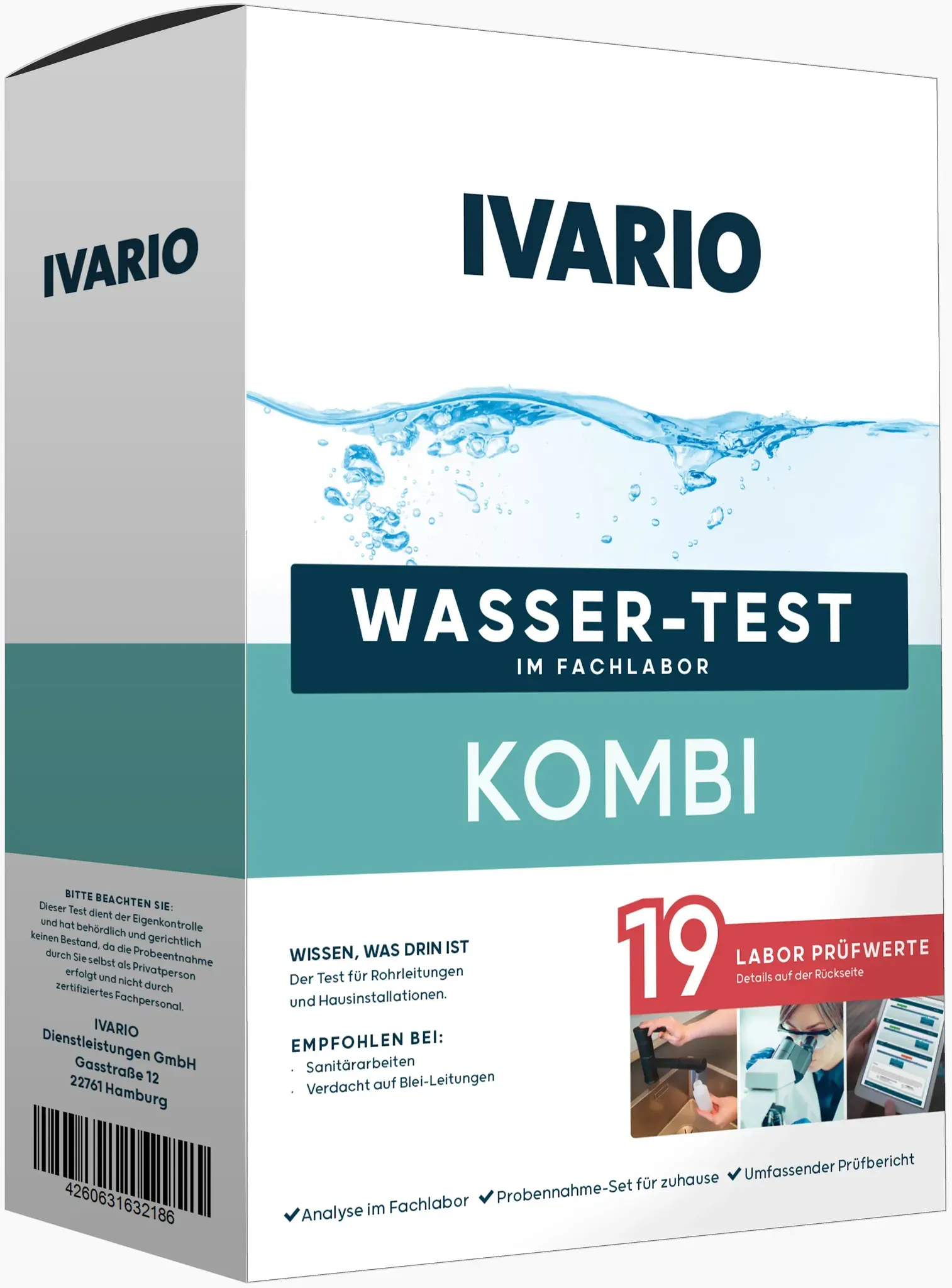Trinkwassertest KOMBI - Express (3-5 Werktage)