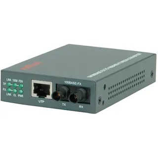 Roline Fast Ethernet Konverter RJ-45 - ST, Loop-back