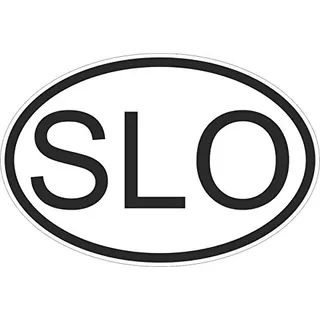 Akachafactory Selbstklebend Sticker Flagge Oval Code Länder Auto Moto angeboten jederzeit Willkommen SLO