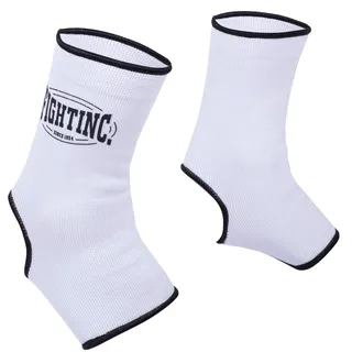 Fightinc. Knöchelbandagen Pro - für Kickboxen Muay Thai MMA Kampfsport schwarz weiß rot Thaiboxen UVM weiß (100) S/M