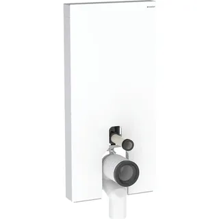 Geberit Monolith Plus Sanitärmodul für Stand-WC, 101cm, Wasseranschluss seitlich, mit P-Anschlussstutzen, 131203SI7,