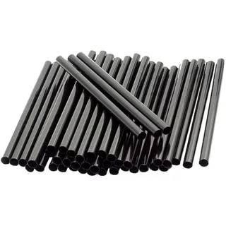 Mehrweg-Trinkhalme 7 x 150 mm schwarz 500 Stück