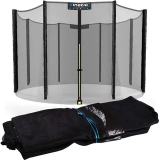 Kinetic Sports Trampolin Sicherheitsnetz - Ersatznetz mit Reißverschluss, Schutznetz Ersatz Fangnetz für Gartentrampoline Ø 244 cm Ø 244 cm, für 6 Netzpfosten