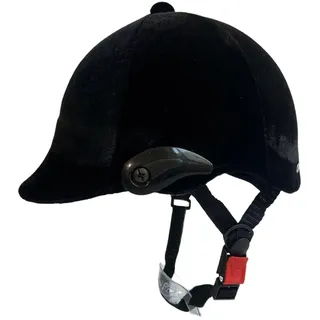 Harilla Reithelm, Starter-Reithut, leichte, verstellbare Reitkappe für Pferdeausrüstung, zum Reiten, Schwarzz