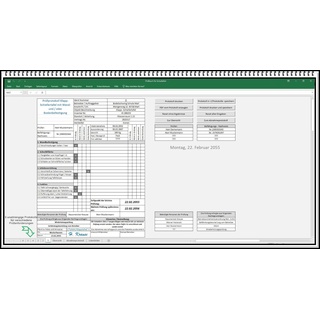 Prüflisten Prüfbuch befähigte Personen Prüfung Schultafeln Software DGUV Excel