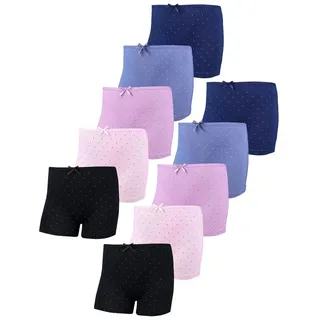 TupTam Boxershorts TupTam Unterhosen Mädchen Shorts 10er Pack blau|bunt|rosa|schwarz 128-134