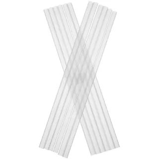 Trinkhalme, Kunststoff Mehrweg (8x240mm) - klar (135 Stk.)