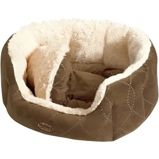 Nobby Komfortbett Ceno oval beige/braun