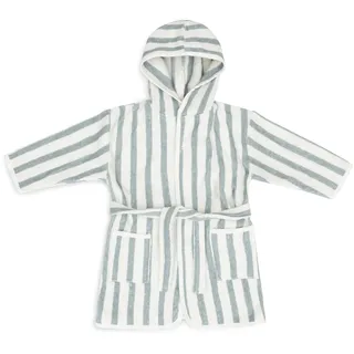 jollein Bademantel 1-2 Jahre Stripe Frottee Sea Green