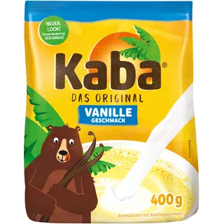 Kaba Vanille 400g Beutel Trinkpulver, das Original Vanillemilch-Pulver zum Anrühren in kalter und warmer Milch