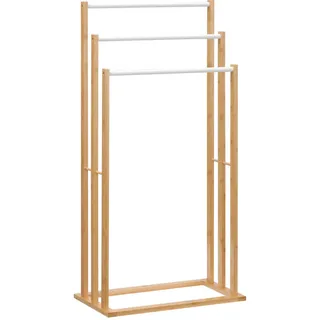 Homcom Handtuchständer Freistehend Natur 48 x 25,8 x 94 cm