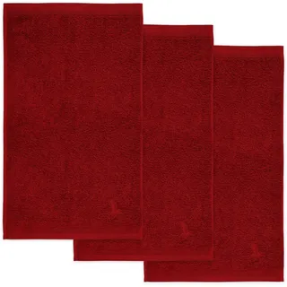Gästehandtuch 30 x 50 cm ruby 3 St.