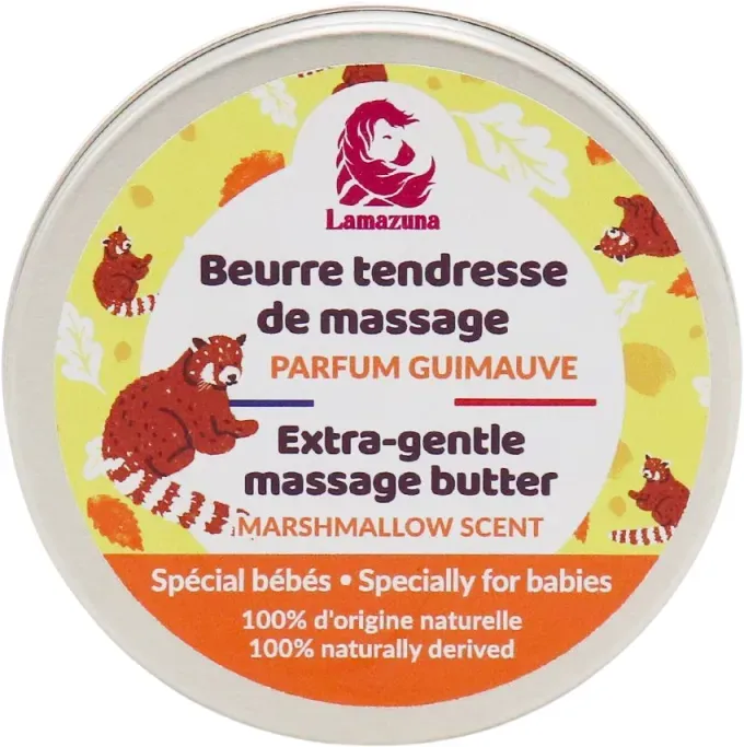 Lamazuna Organic Extra Sanfter Massagebalsam für Babies mit Marshmallow-Duft 120 ml