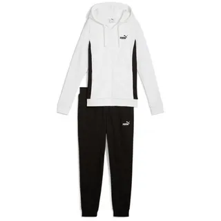 Puma French Terry Kapuzen-Jogginganzug Damen 02 white S