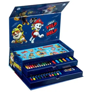 PAW PATROL Kreativset Malkasten mit Schublade Malkasten für junge Künstler