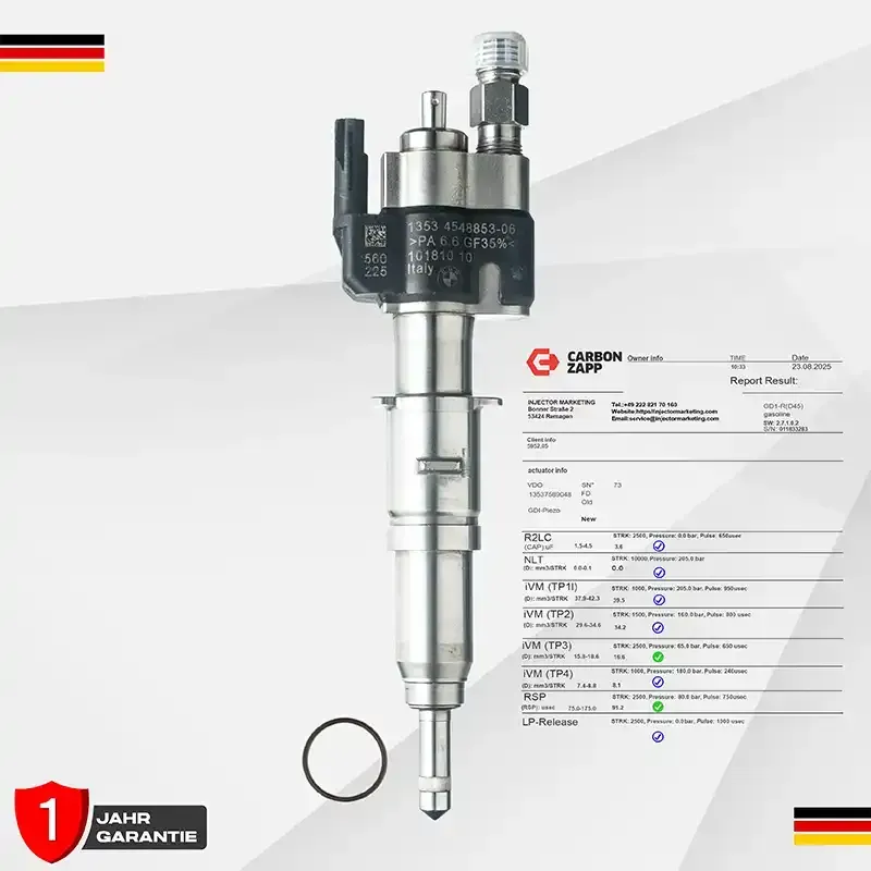 Injektor VDO 13537589048 13537585261 13537565138-06 N43 N53 BMW Benzin
