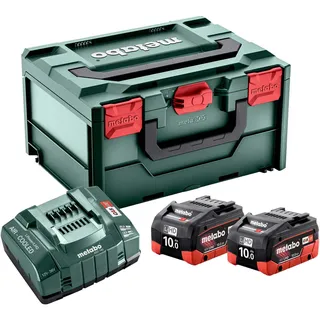 18 V 1 x 10,0 Ah + Schnellladegerät + metaBox 685142000