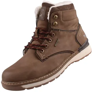 Mustang Herren Stiefel gefüttert Braun, Schuhgröße:EUR 44
