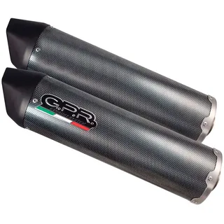 Gpr Exhaust Systems Furore Poppy Yamaha Bt Bulldog 1100 02-07 Ref:y.61.fupo Zugelassener Ovaler Schalldämpfer - Matt Black - Homologated