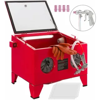 Sandstrahlkabine Sandstrahlgerät Sandstrahlanlage Sandstrahler 90 Liter - Arebos