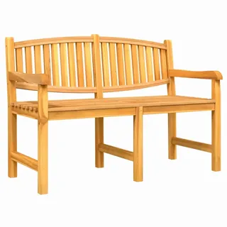 vidaXL Gartenbank 149,5x60x90 cm Massivholz Teak