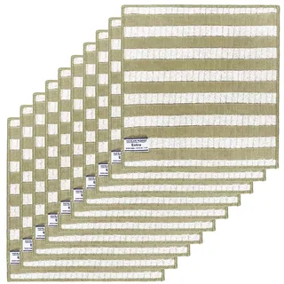 Das blaue Wunder Extra Spültuch 30cm x 30cm (10er-Set, Grau-Braun), Spültuch mit Bambusfasern, Reinigungstuch zum Putzen und Trocknen, extrem saugfähig und schnelltrocknend