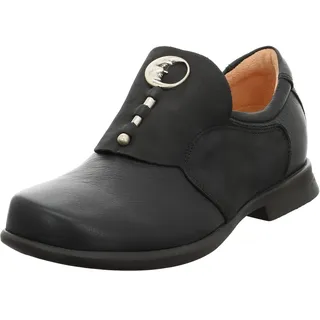 THINK! Pensa chromfrei gegerbte nachhaltige Halbschuhe, SCHWARZ 0000
