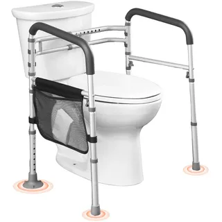 Vevor Sicherheitsgeländer Toilettenbügel Aufstehhilfe Verstellbar 62-77cm